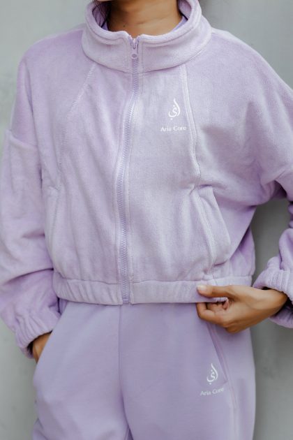 Wisteria fur jacket